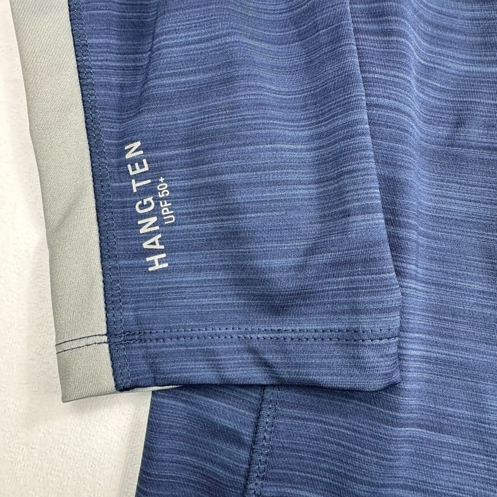 Hang Ten Cycling Jersey Adult XXL Blue Gray Long Sleeve UV pro / UPF 50+ Pockets - Picture 9 of 11